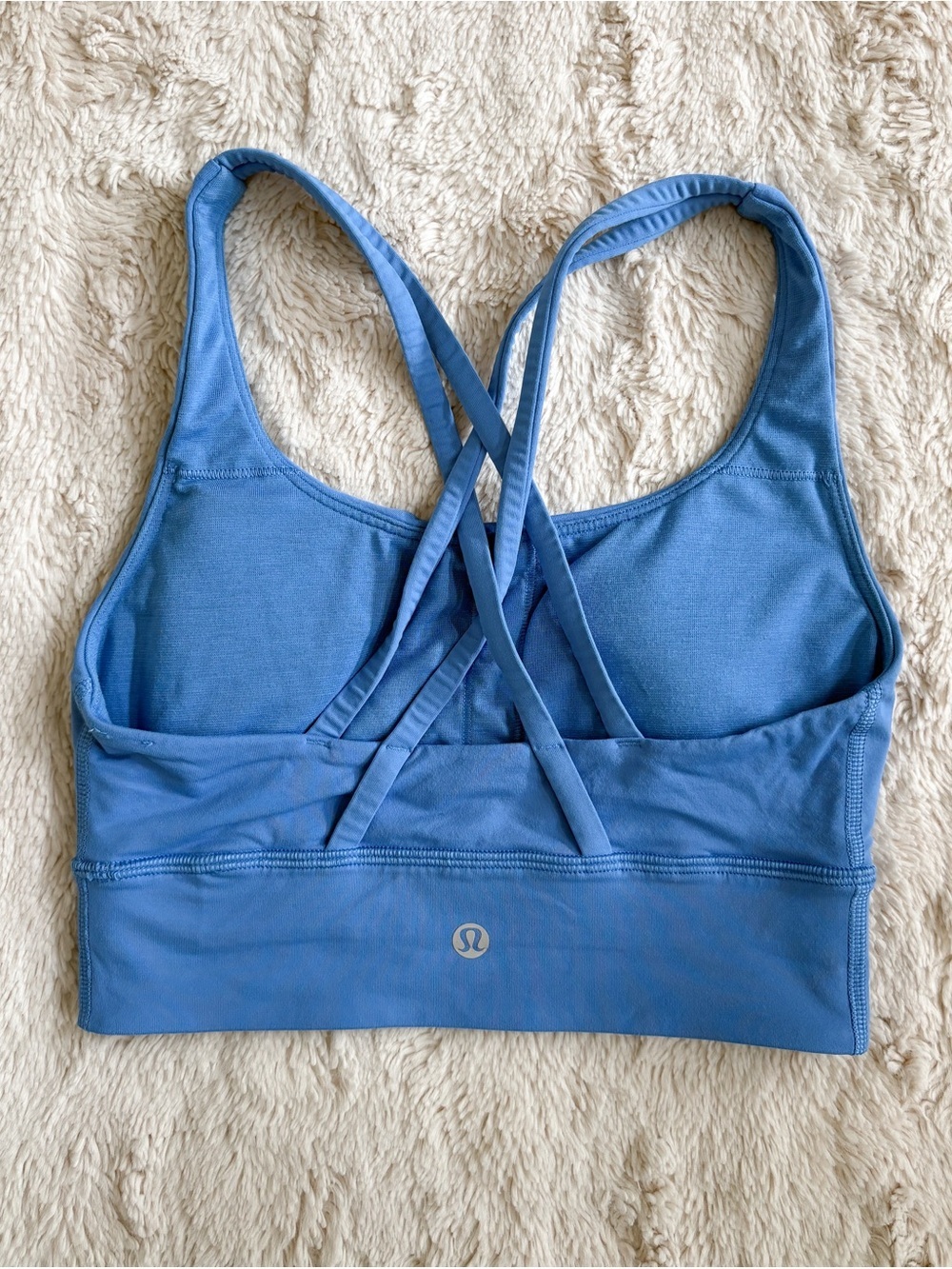 Lululemon Energy Longline Bra Blue Medium Support Size 2 fits like XS - Picture 5 of 5